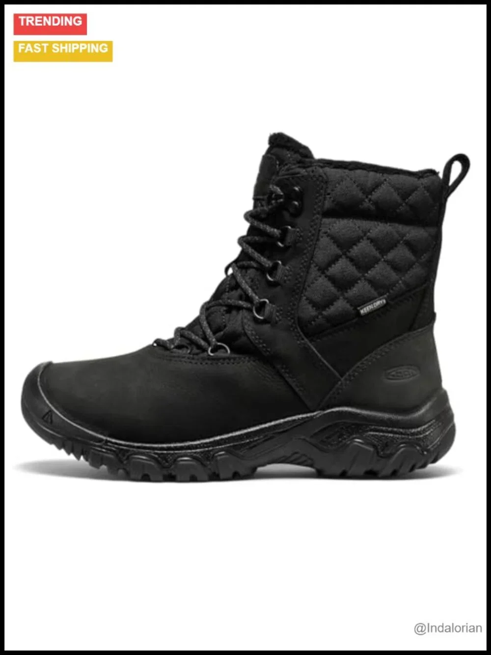 Waterproof Insulated Hiking Boots Lace-Up Winter Boot